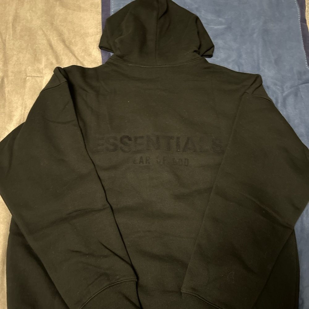 Fear of God Essentials Black Hoodie - Picture 3 of 6